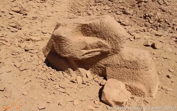 کشف یک مجسمه ابولهول به شکل قوچ در مصر