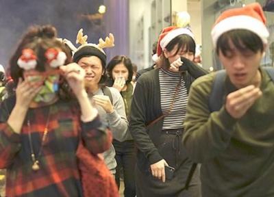شروع مجدد درگیری های هنگ کنگ در آستانه کریسمس